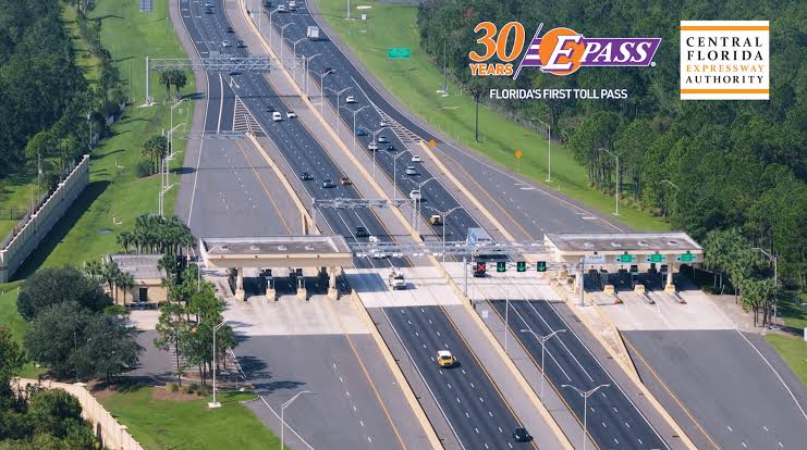 Central Florida Expressway Authority expressway and toll plaza